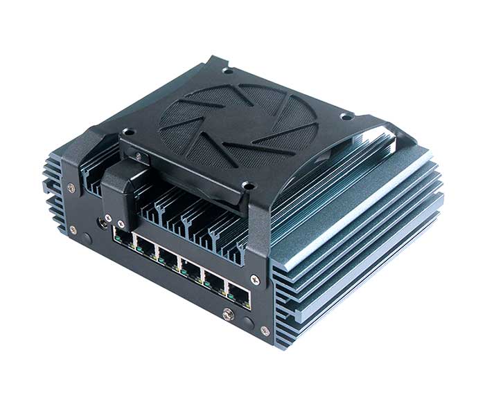 6th-12th Gen Indusreial Mini PC 6 Ethernet Port Core I3 I5 I7 N150 N100 Pfsense Firewall Mini PC with Fan
